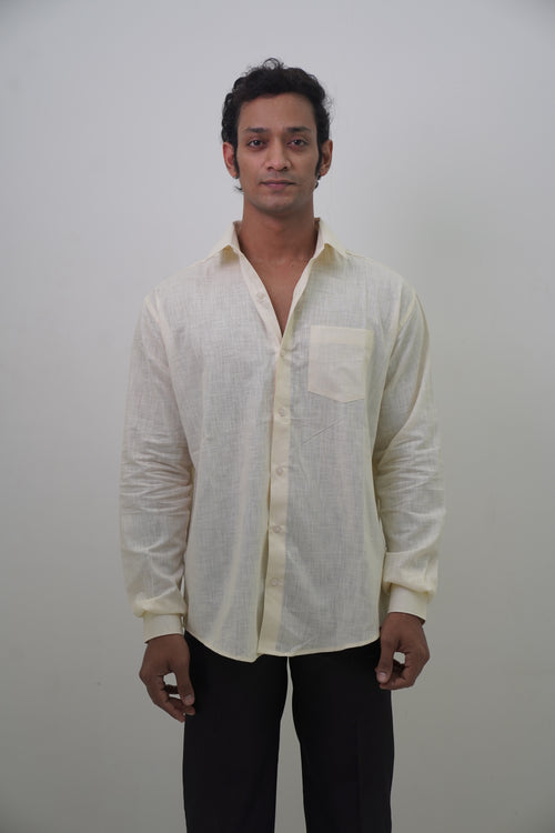 Yellow Lime Regular Fit Casual Shirt
