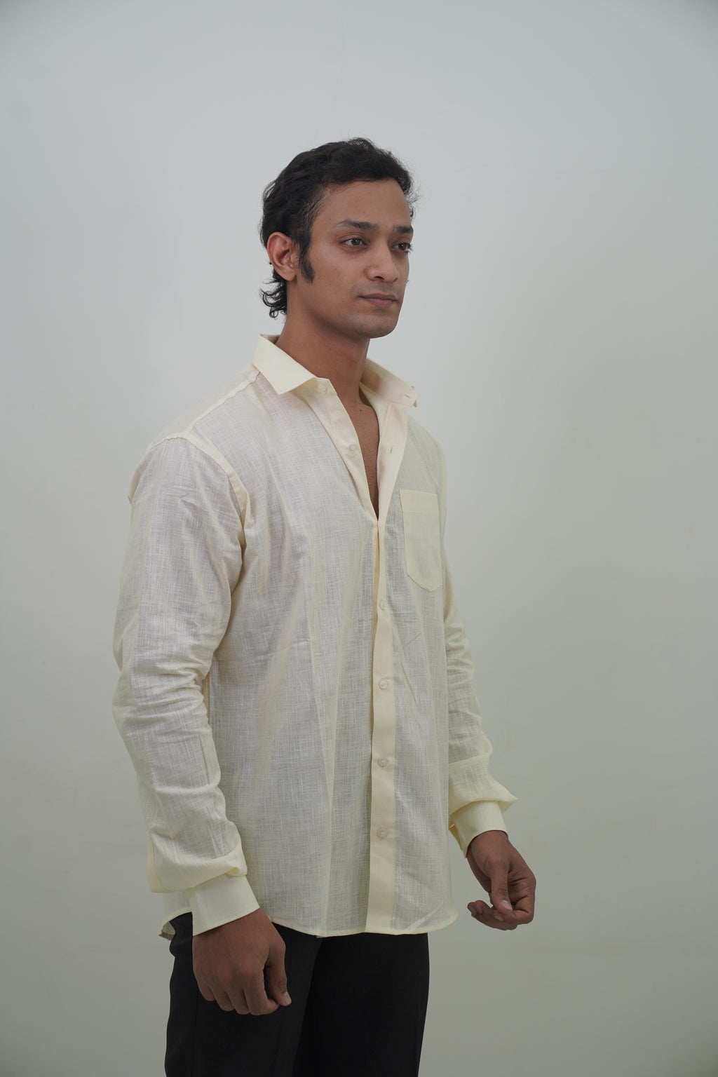 Yellow Lime Regular Fit Casual Shirt