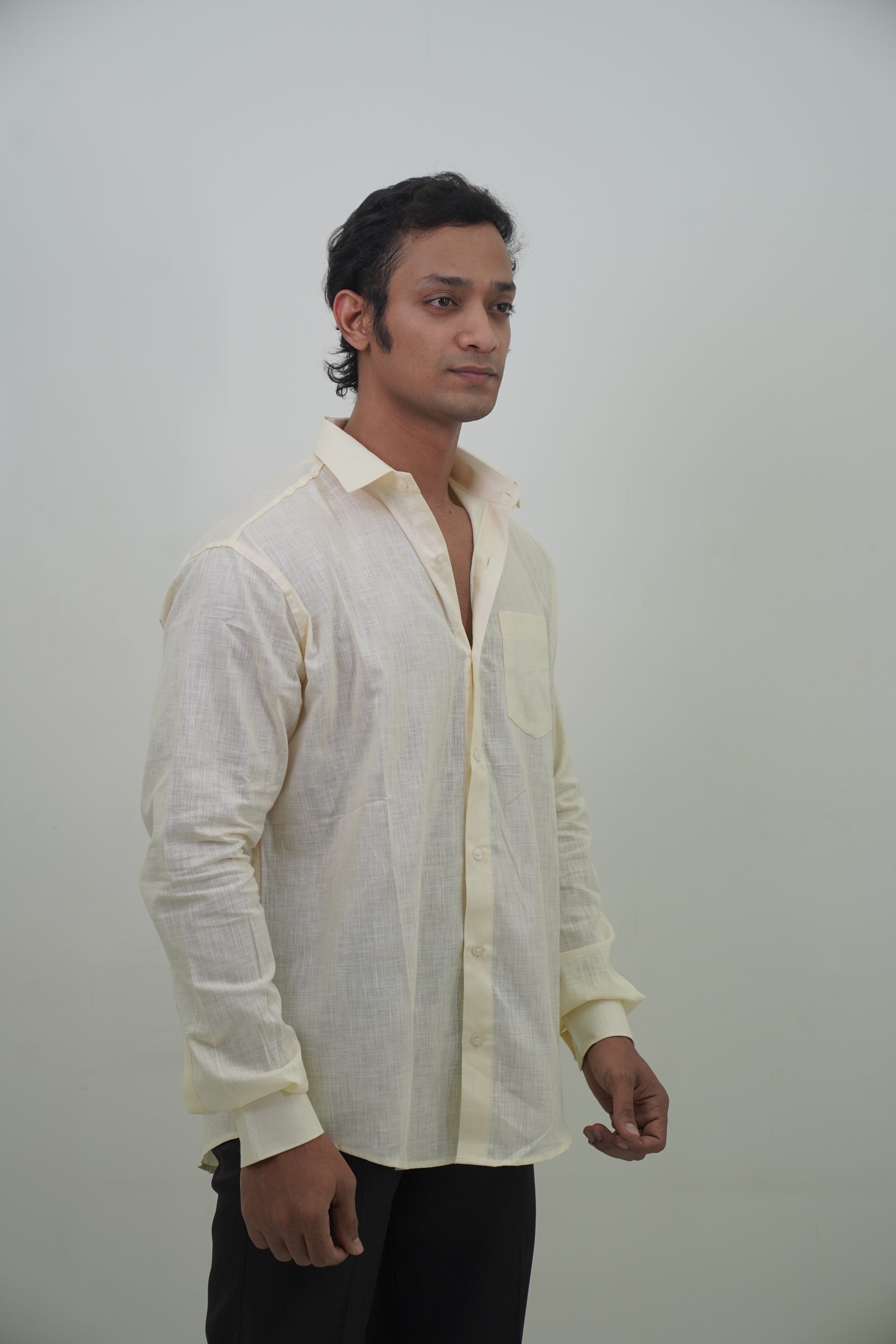 Yellow Lime Regular Fit Casual Shirt