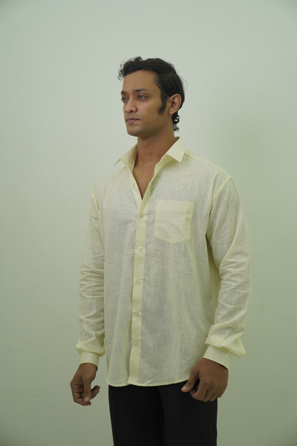 Yellow Lime Regular Fit Casual Shirt