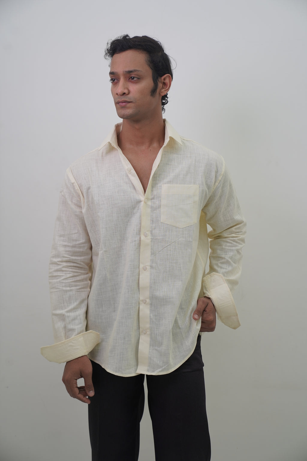Yellow Lime Regular Fit Casual Shirt