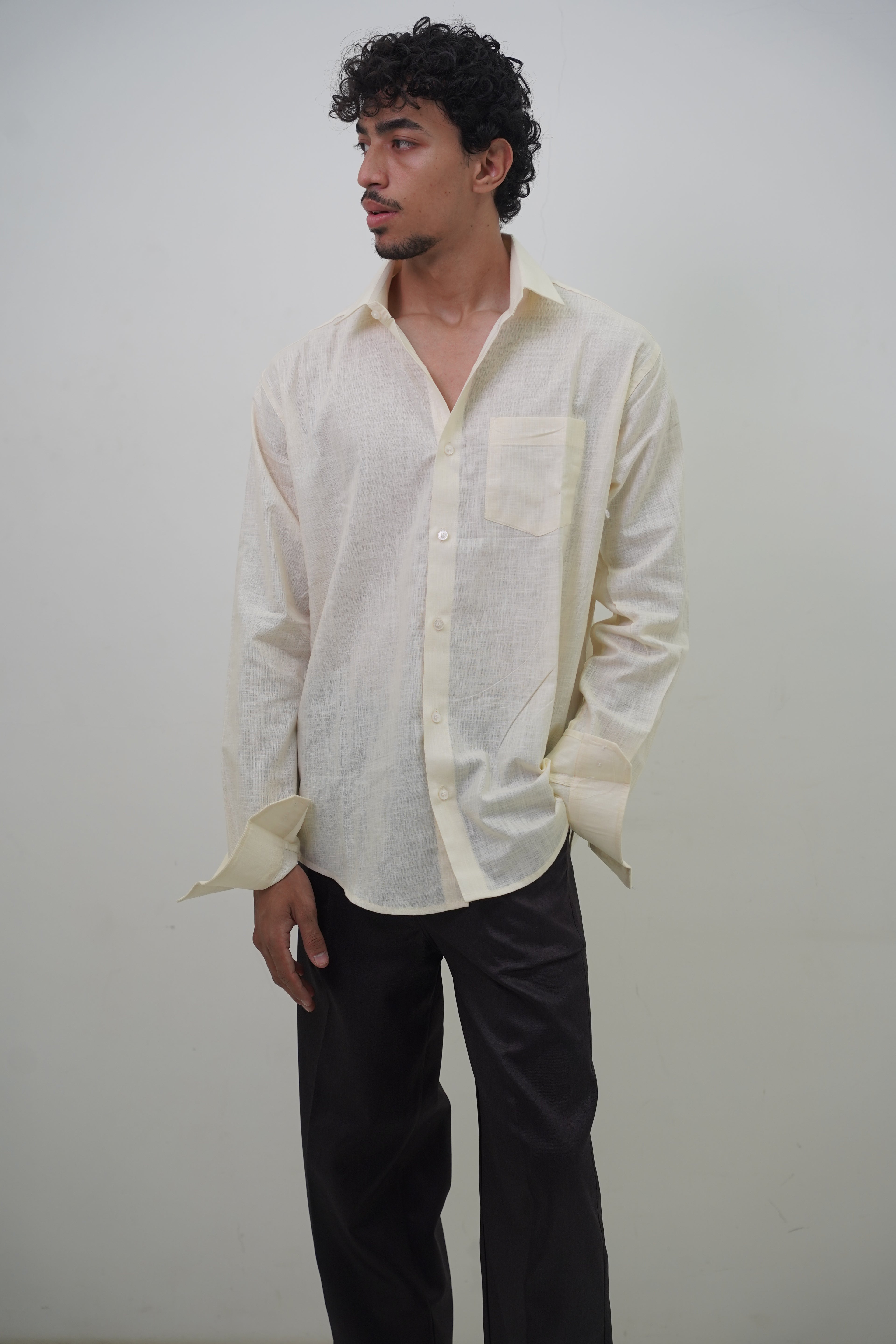 Yellow Lime Regular Fit Casual Shirt