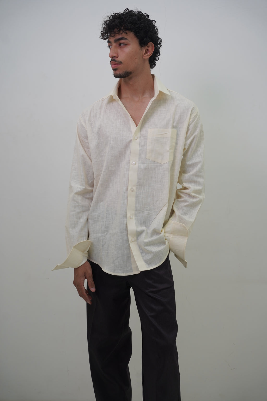 Yellow Lime Regular Fit Casual Shirt